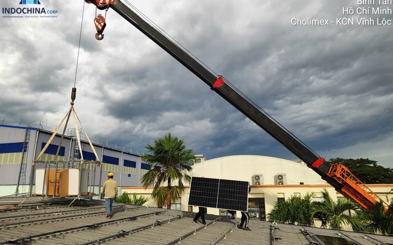 Dự án ĐIỆN MẶT TRỜI ÁP MÁI - NHÀ MÁY Cholimex Food Bến Lức 2