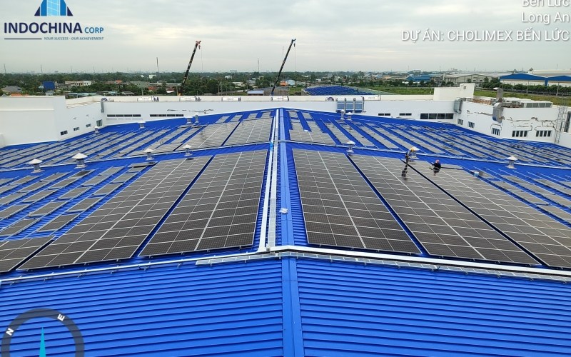 Dự án ĐIỆN MẶT TRỜI ÁP MÁI - NHÀ MÁY Cholimex Food Bến Lức