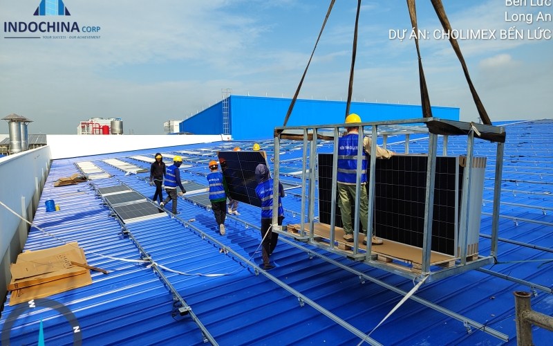 Dự án ĐIỆN MẶT TRỜI ÁP MÁI - NHÀ MÁY Cholimex Food Bến Lức