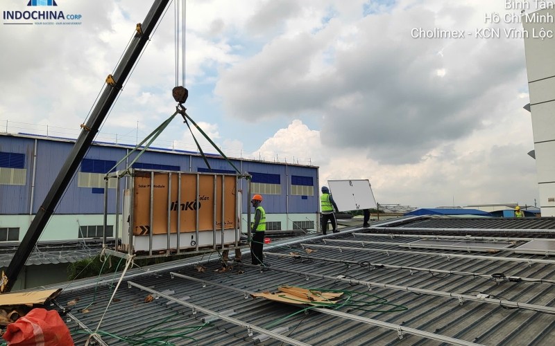 Dự án ĐIỆN MẶT TRỜI ÁP MÁI - NHÀ MÁY Cholimex Food Bến Lức 2