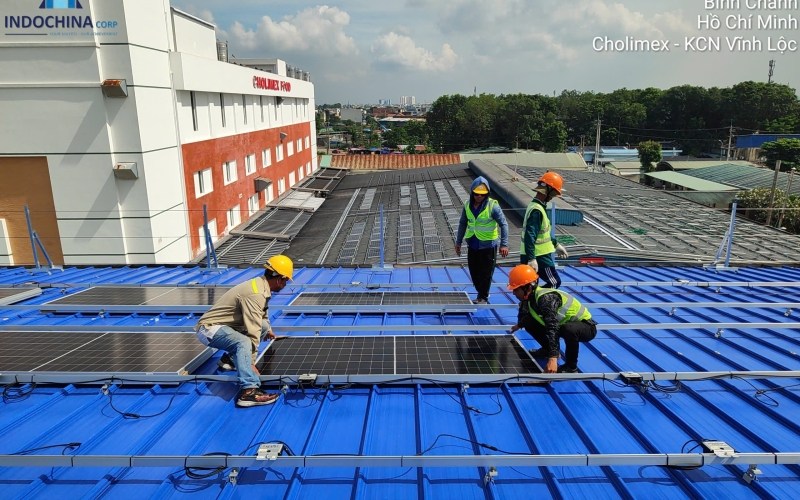 Dự án ĐIỆN MẶT TRỜI ÁP MÁI - NHÀ MÁY Cholimex Food Bến Lức 2