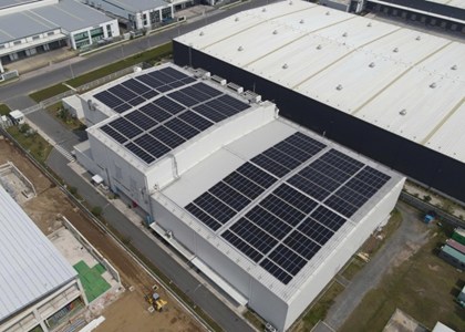 Dự án ĐIỆN MẶT TRỜI ÁP MÁI - NHÀ MÁY GMP EU Long Hậu